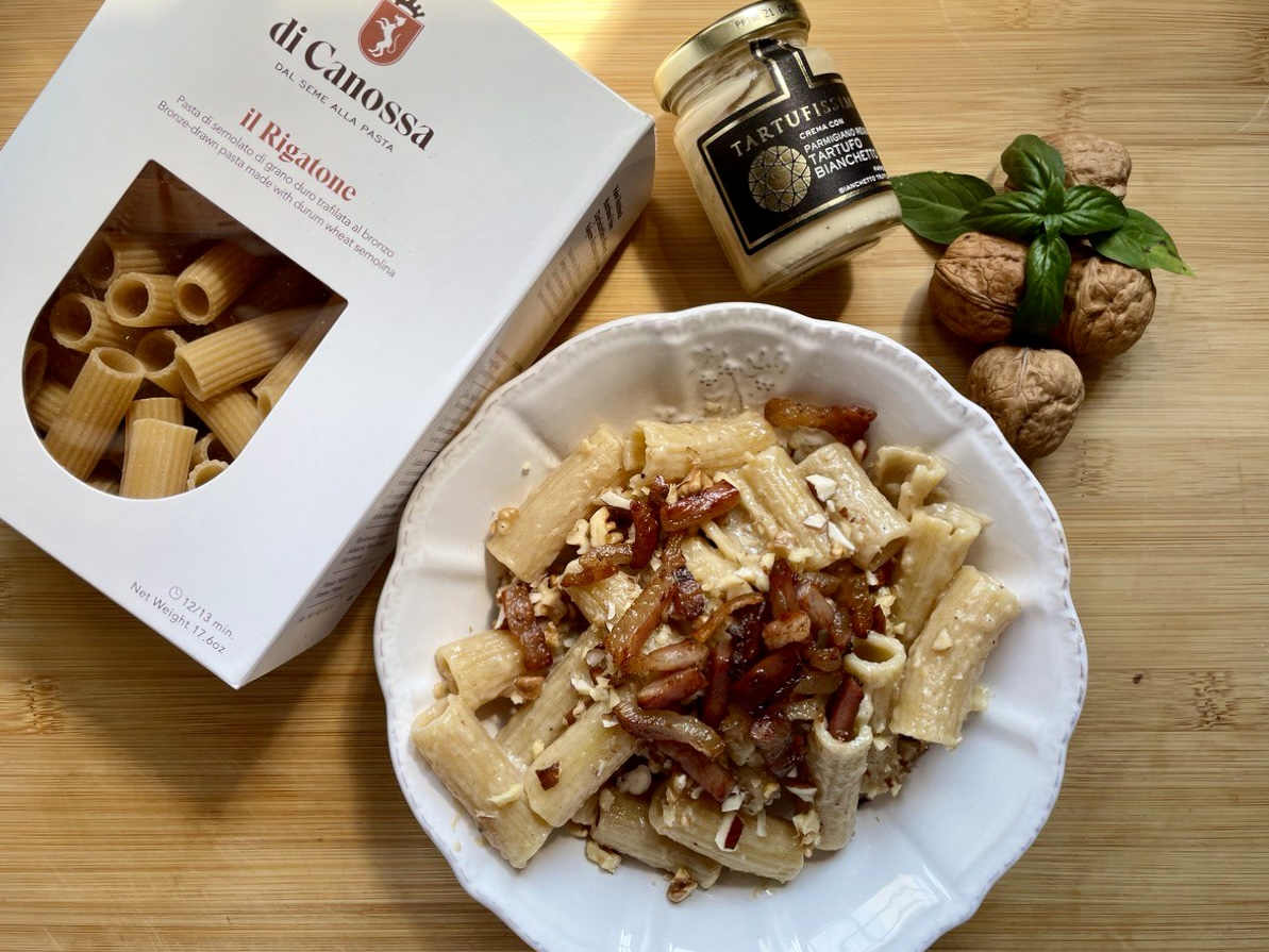 Rigatoni parmigiano reggiano e tartufo bianco